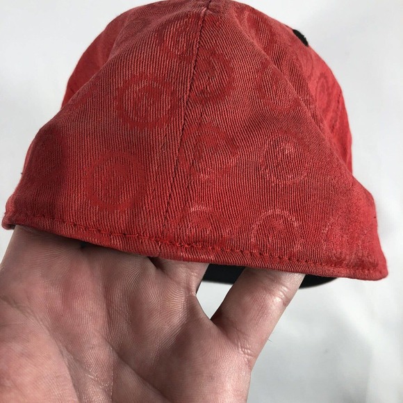 Chile Pepper Bike Shop Moab Utah Hat Cap Red Embroidered Size SM Fitted Flatbill - Picture 9 of 12